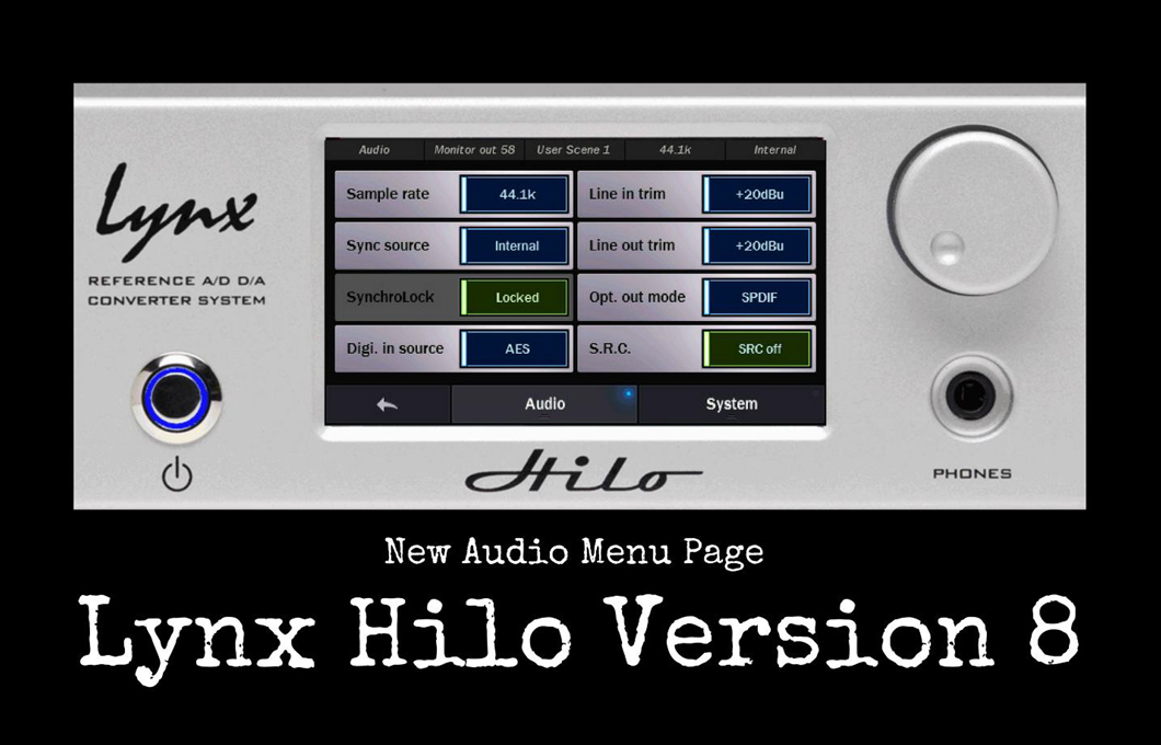 Lynx Hilo Firmware Version 8